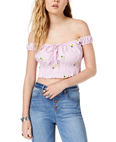 Juniors' Off-The-Shoulder Crop Top